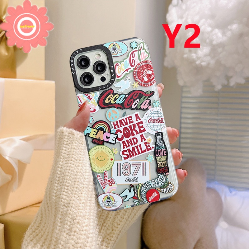 Soft Case Desain Coca Cola Untuk iPhone 6 6s 7 8 Plus X XS Max 11 12 13 Pro Max XR