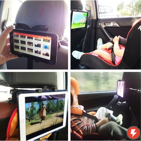 Flashmart Tendway Backseat Smartphone Car Holder Mobil for Tablet 8-11 Inch