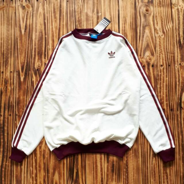 Crewneck Adidas 3 Stripe BW Premium Murah Berkualitas