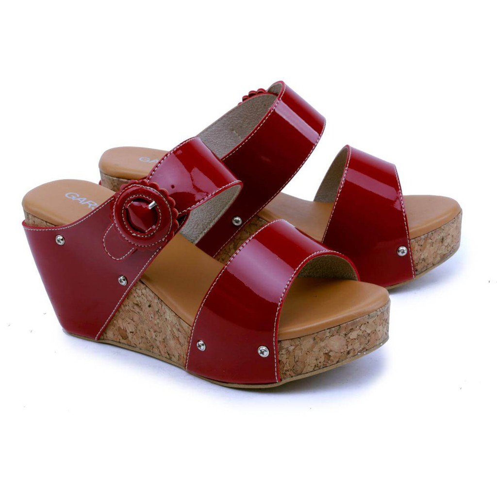 PROMO Sandal Wedges Kasual Wanita - GCT 4286 Produk Asli - Garsel Shoes