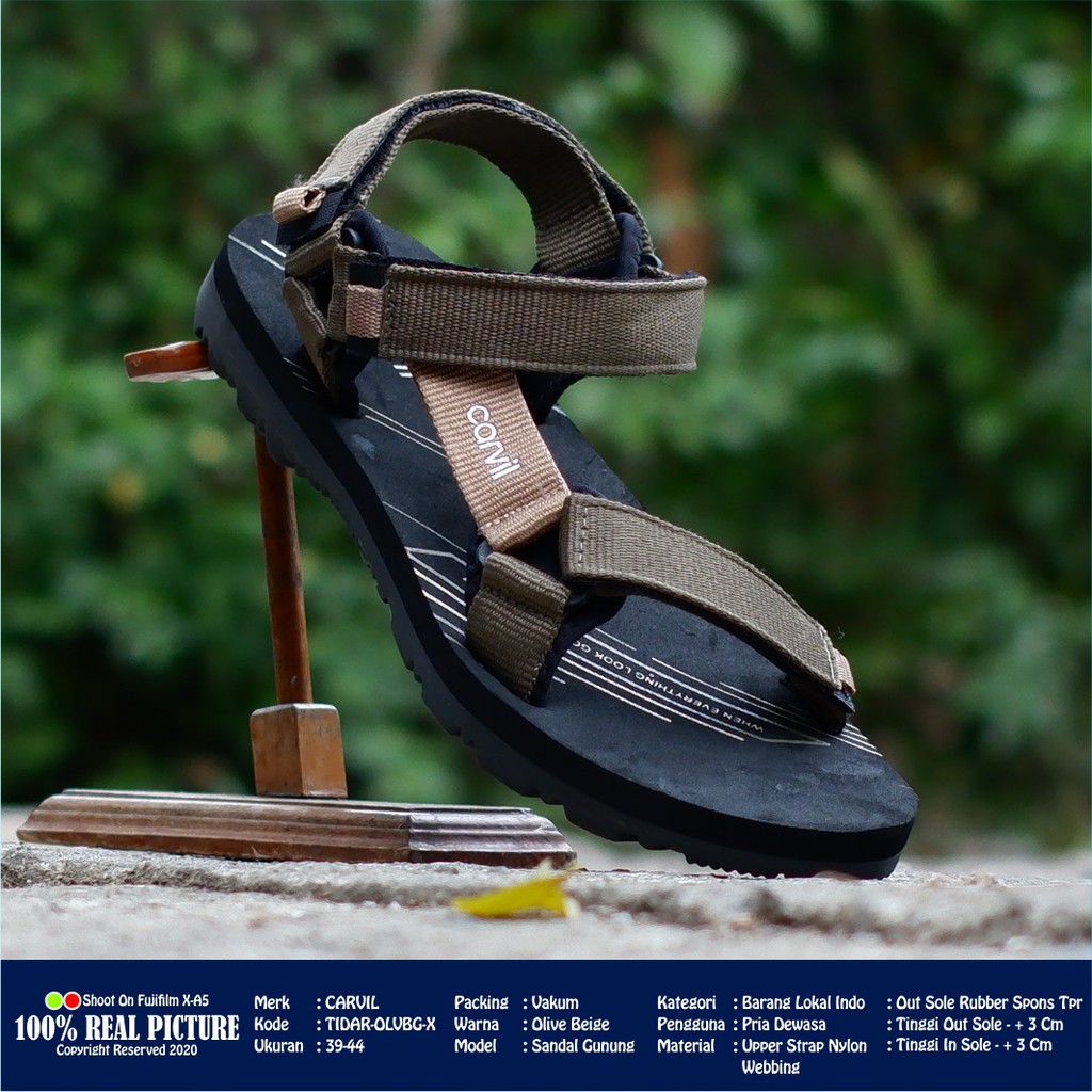  SANDAL GUNUNG CARVIL  LAKI LAKI DEWASA TIDAR 39 44 Shopee 