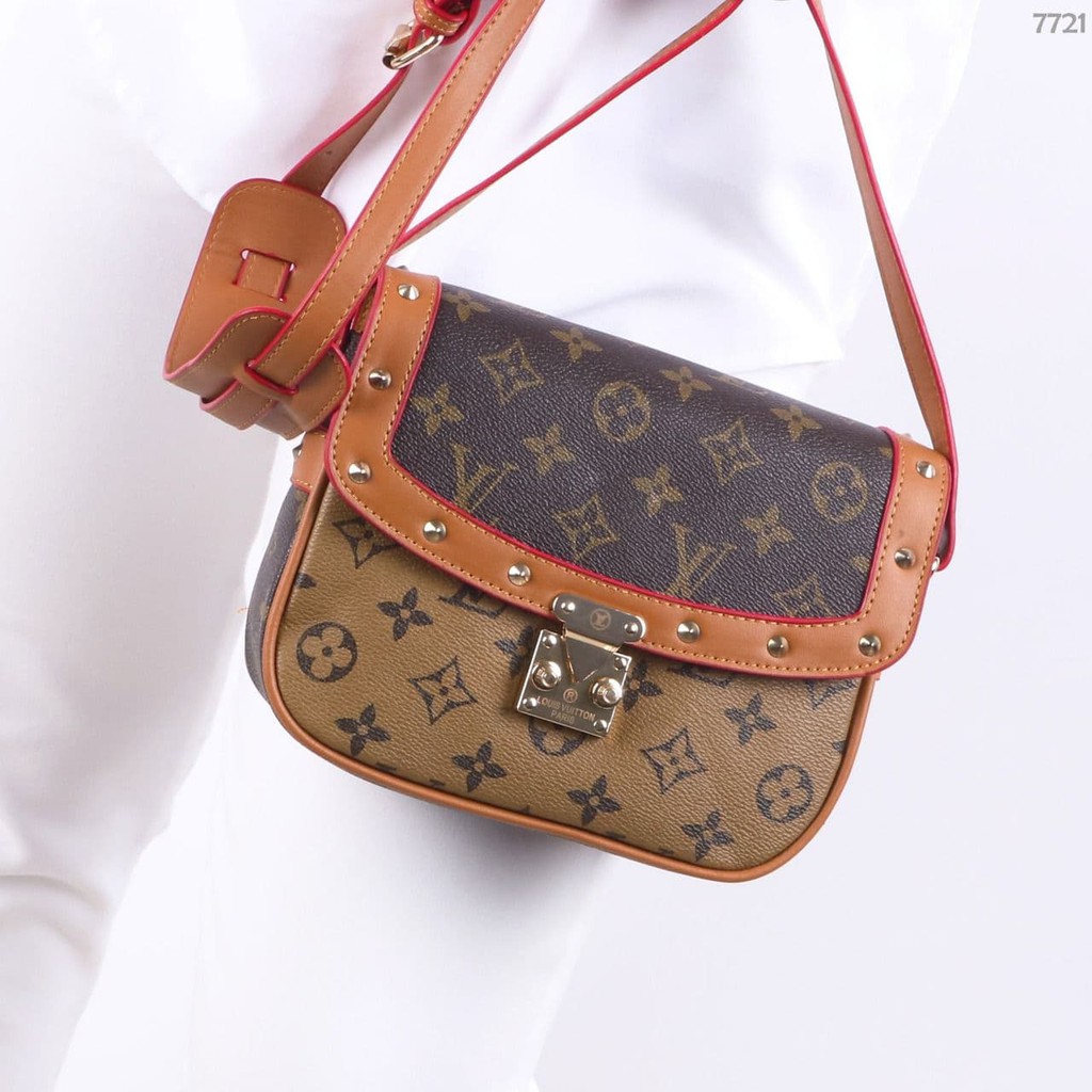 COD ❤️ Tas Wanita LV Louis Vuitton Studd Mini Flapbag Premium Import Kulit terbaru