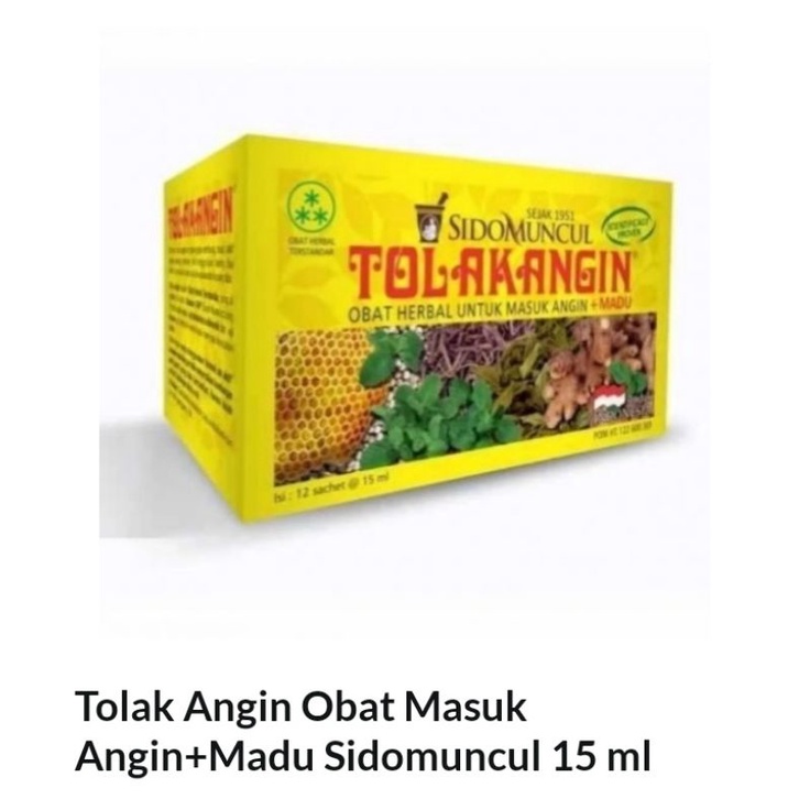 Tolak Angin Madu Sidomuncul