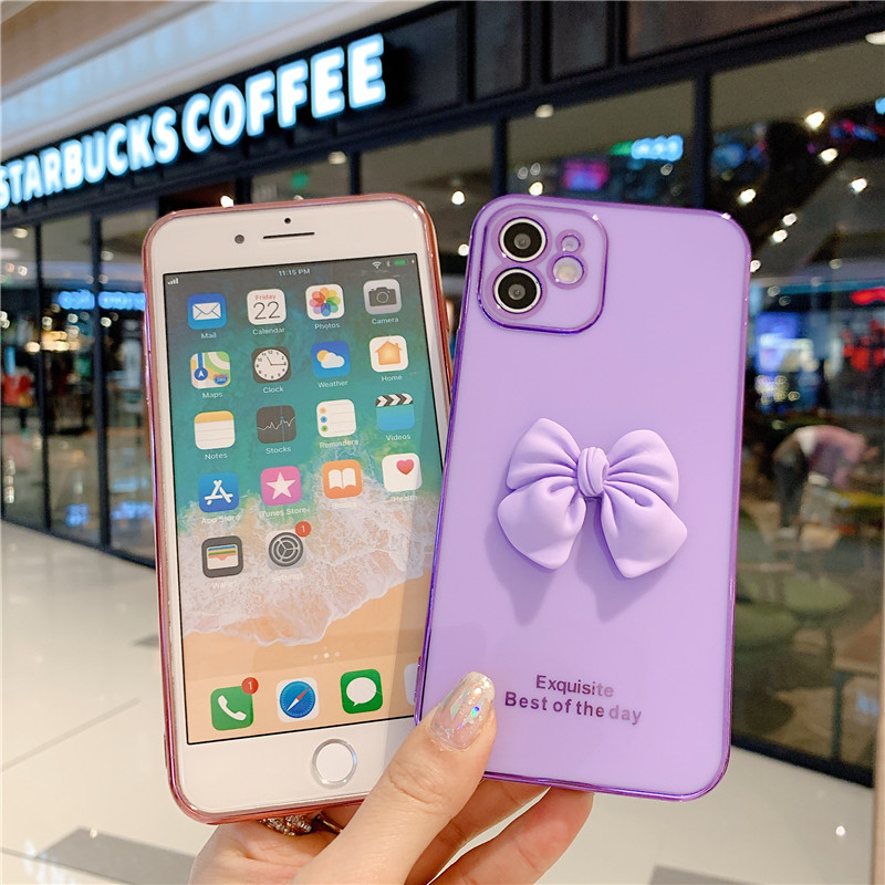 Case Oppo A16 A74 A54 A93 A15 A15s A12 A53 A31 A33 A9 A5 2020 A52 A92 A7 A5s A3s A12e A11k A83 A39 A57 F11 Pro F9 Pro F7 F5 F1s F1 Plus F3 Plus Simple Bow Soft Phone case-7