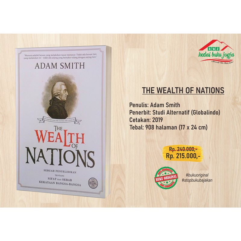 Jual Buku Adam Smith - THE WEALTH OF NATIONS | Shopee Indonesia