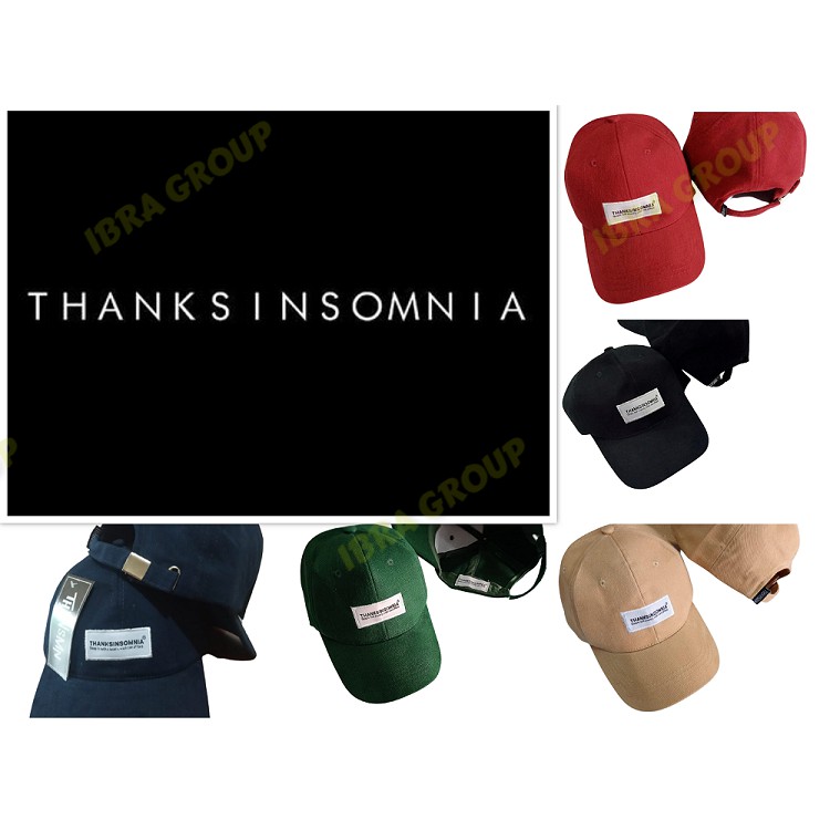 TOPI PRIA DISTRO TOPI BORDIR THANKSOMNIA TERLARIS TOPI BASEBALL PRIA WANITA 2021