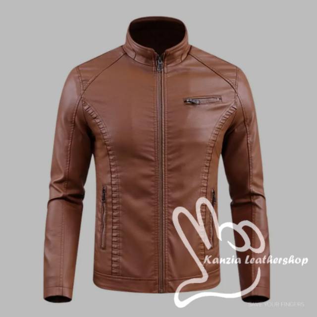 Jaket kulit asli