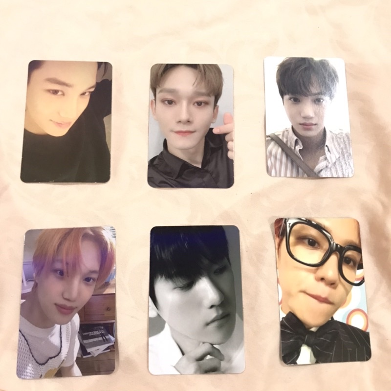 PHOTOCARD EXO KAI BAEKHYUN CHEN DFTF , CBX , TEMPO , PRIVE ALIANCE , PC OFFICIAL EXO
