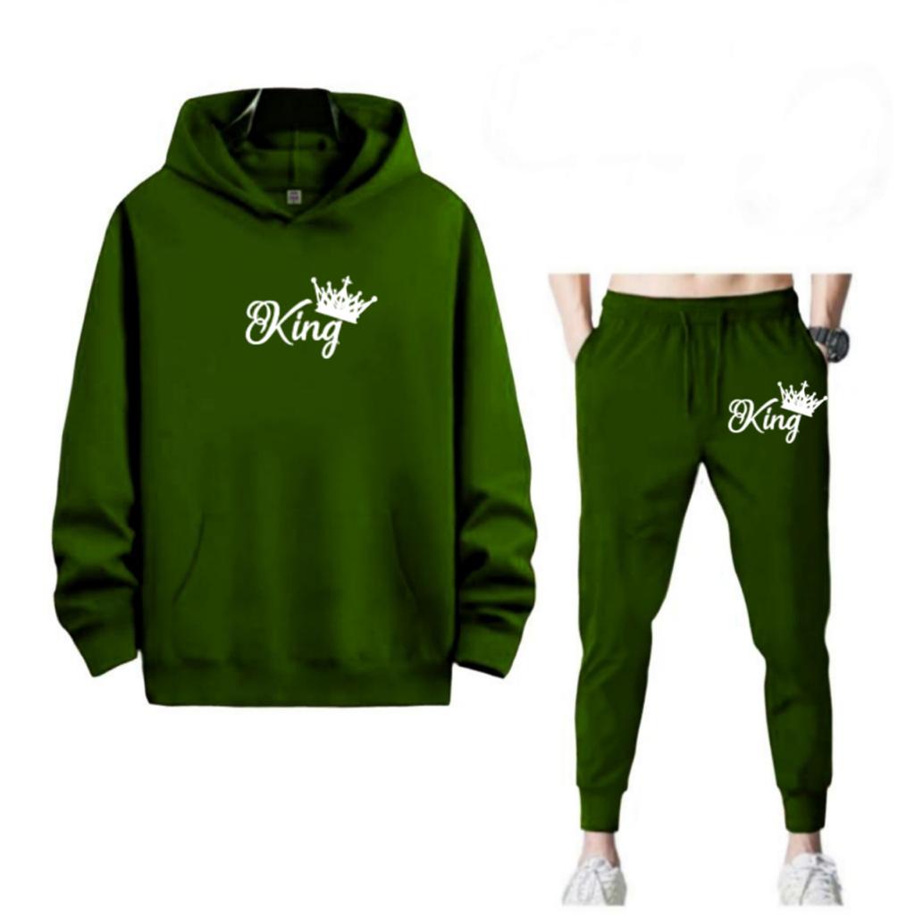 SETELAN PRIA HOODIE KING DAN CELANA JOGGER MURAH TERLARIS