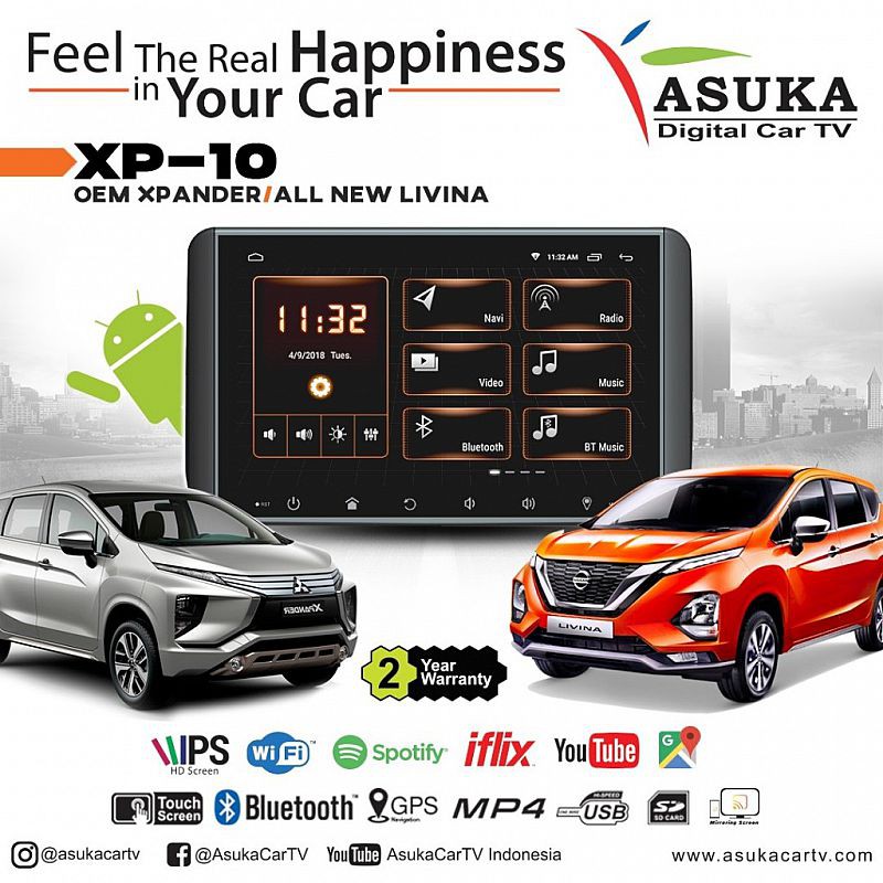 HeadUnit Xpander ASUKA XP 10/ASUKA XP-10/Head Unit Asuka Xpander XP 10