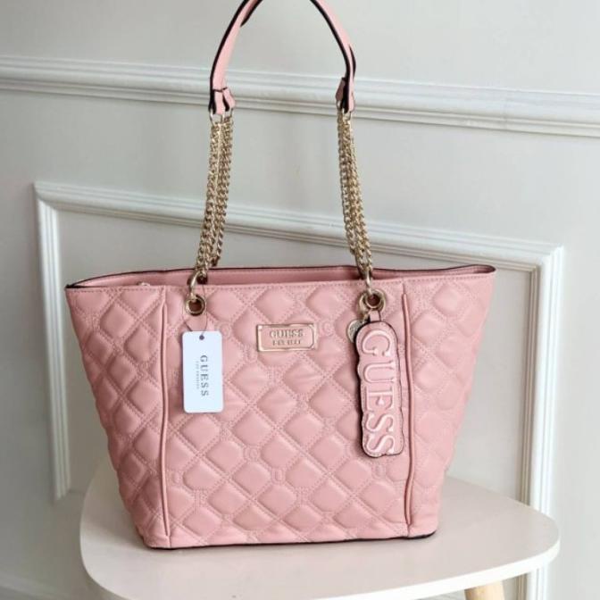 Totebag Tas Quilted Tote Guess Tas Merah Bag Wanita Gb095 Alfamonica826