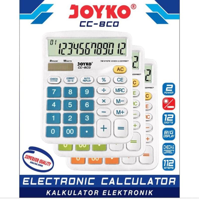 

Kalkulator Joyko 12 Digit Check Correct