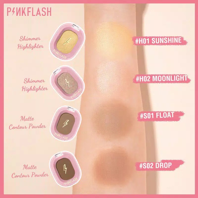 Celebshine PINKFLASH Highlighter Countour Soft Smooth Naturally Shimmer