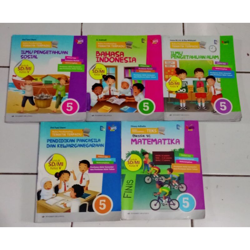 Buku Pedamping Mtk Pkn B.indo IPA IPS SD/MI Kelas 5 K13N revisi Erlangga