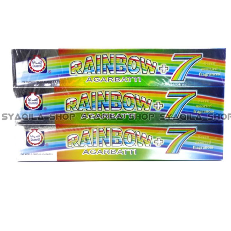 Dupa Rainbow Agarbatti 7 Aroma Isi 49 Stik Buhur Hio Saudi Surrati
