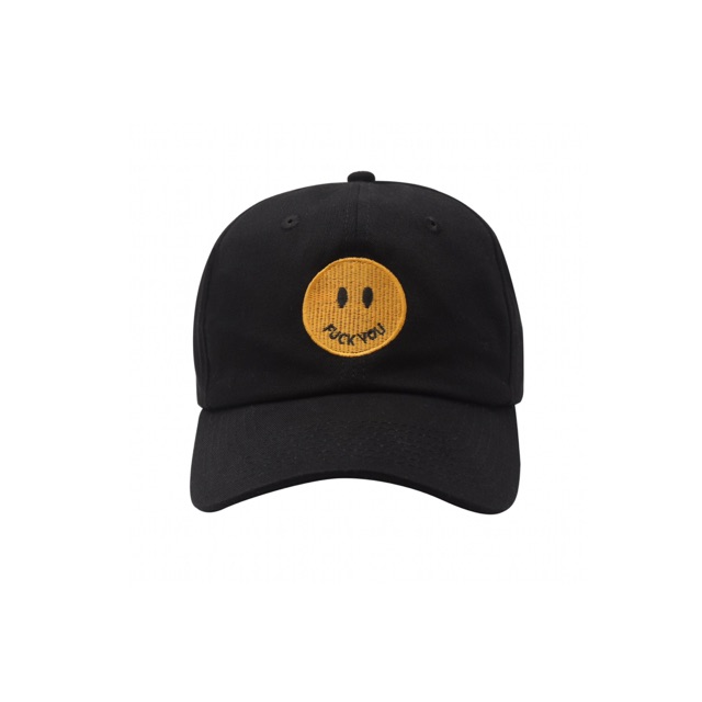 WOLES Fck Smile Cap / Topi Black