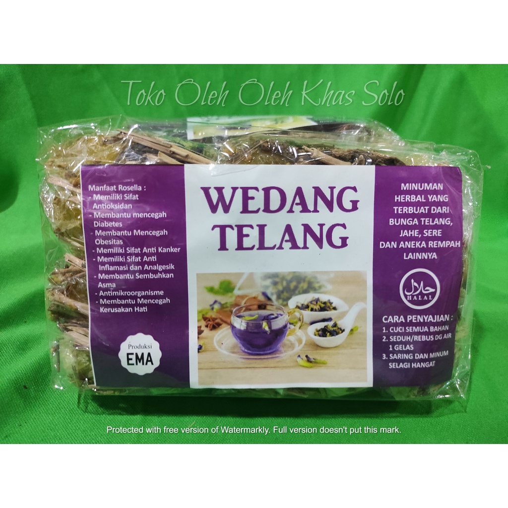 

WEDANG BUNGA TELANG KOMPLIT KHAS SOLO
