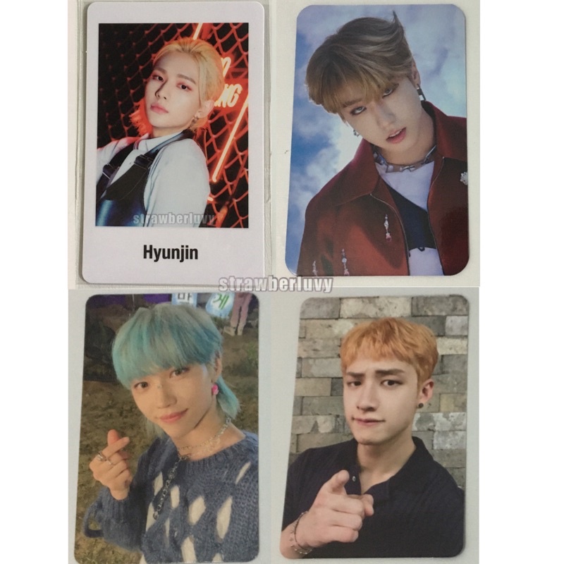 PHOTOCARD STRAY HYUNJIN KIDS FELIX HAN BANG CHAN ALBUM NOEASY MECIMA BENEFIT PC CONCEPT DOUBLE SIDED