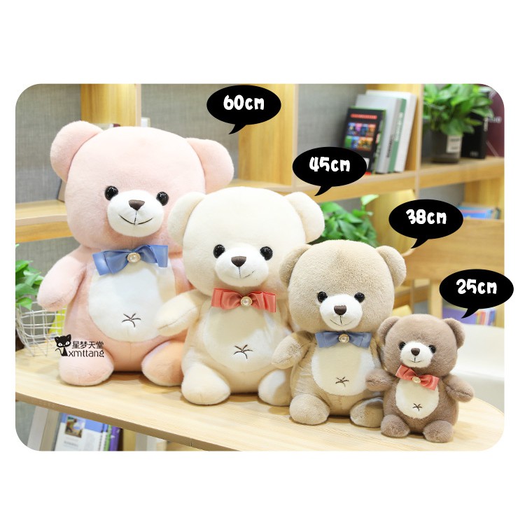 Boneka Teddy Bear Lucu  Bahan Plush