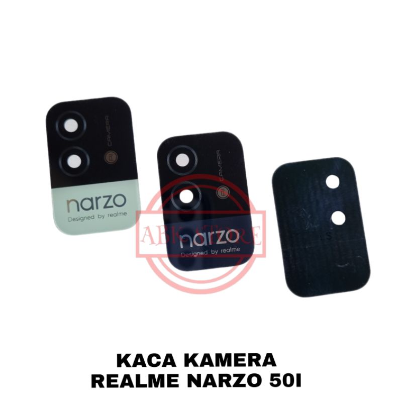 LENSA CAMERA / KACA KAMERA BELAKANG REALME NARZO 50I ORIGINAL