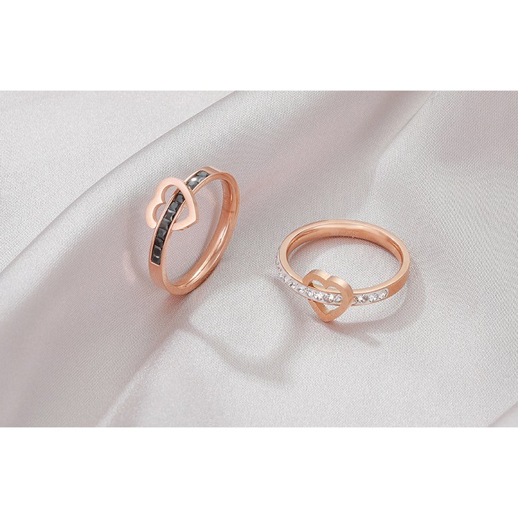 [ Model Baru ] Cincin Titanium Mini Korea Wanita Fashion Cocok Untuk pesta hadiah trend kini CK159