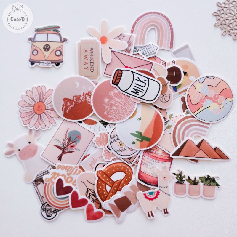 

45+ Set Sticker Tumblr "PEANUT"/ Tahan Air (Tinggal Tempel)
