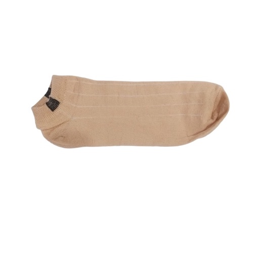 HC Kaos Kaki Polos 2 Warna Garis Pendek Semata Kaki Kaos Kaki Polos Fashion Ankle Cute Import-HC796 CREAM