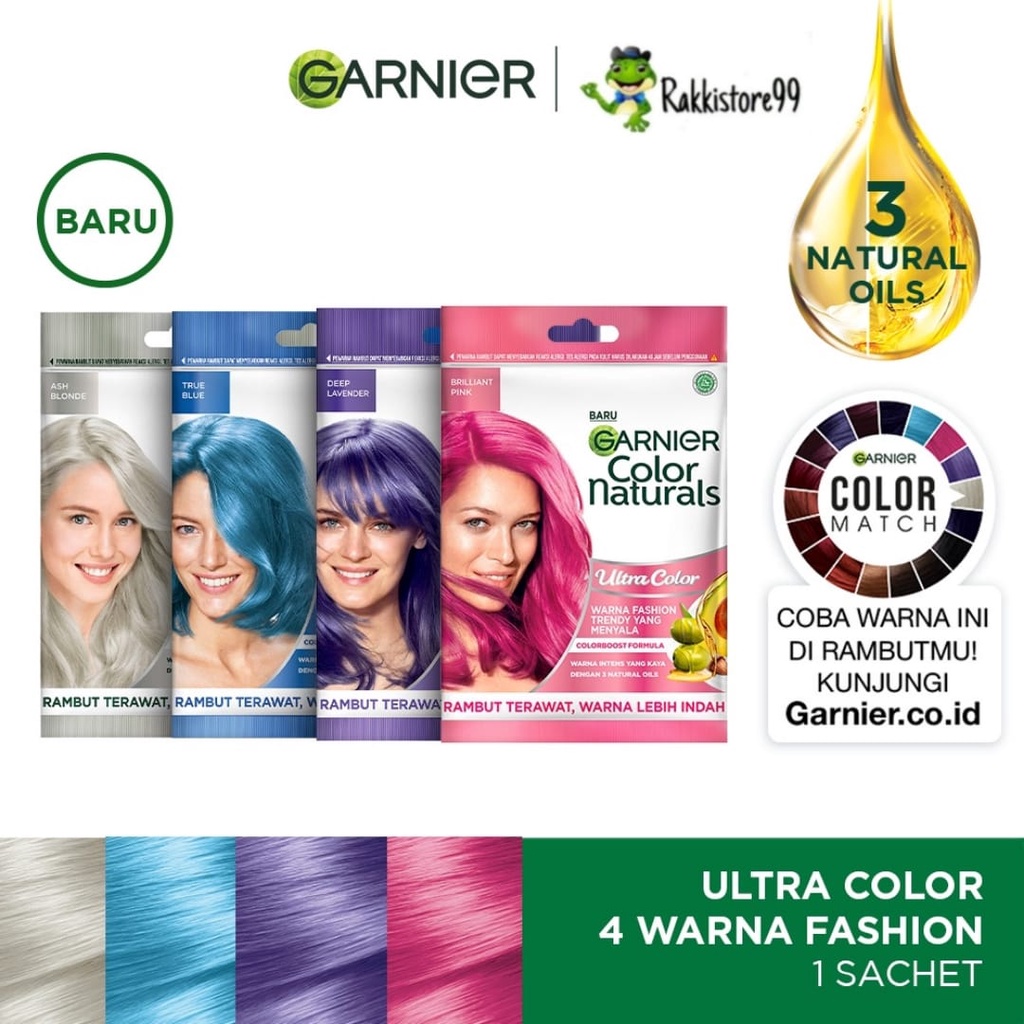 ❣️Rakkistore99❣️ Garnier Color Natural Ultra Color Pastels | Ash blonde | Blue | Deep Lavender | Pink