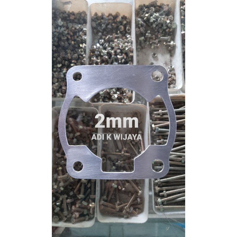 perpak paking gasket almunium kuningan alumunium blok buring fizr f1zr fiz r ss1 ss2 ss two tebal 2mm 2,0mm