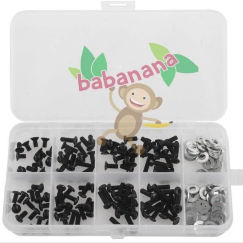 180pcs baut set untuk RC Traxxas Hpi Tamiya Hsp Kyosho screw washer