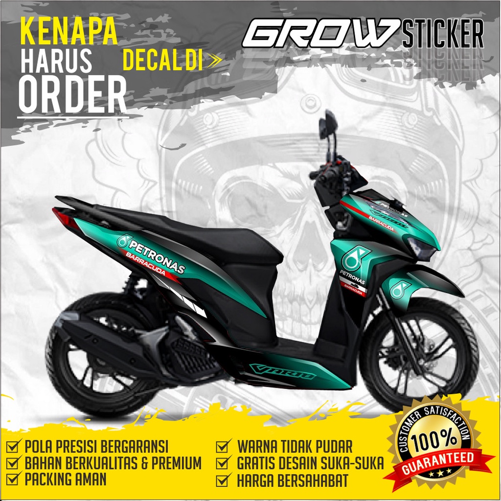 173 DEKAL STIKER Honda Vario 125 150 Fullbody 2018 DECAL All New Vario Desain Petronas GROW M.21.25