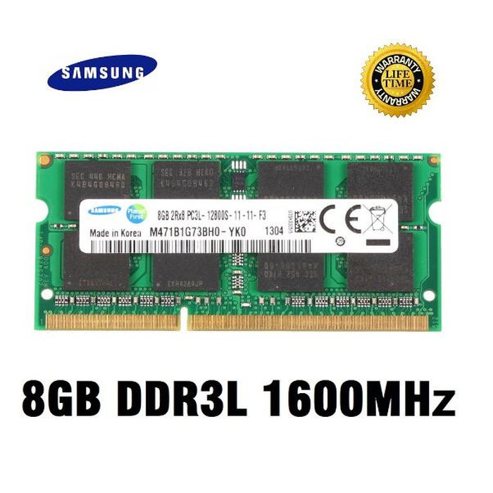 Baru SAMSUNG DDR3 PC Memory RAM 8GB 1600MHz Laptop Memory
