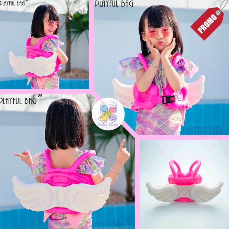 Pelampung Renang Anak Sayap Malaikat Angel Wing Swim Vest 2-4 Th Import