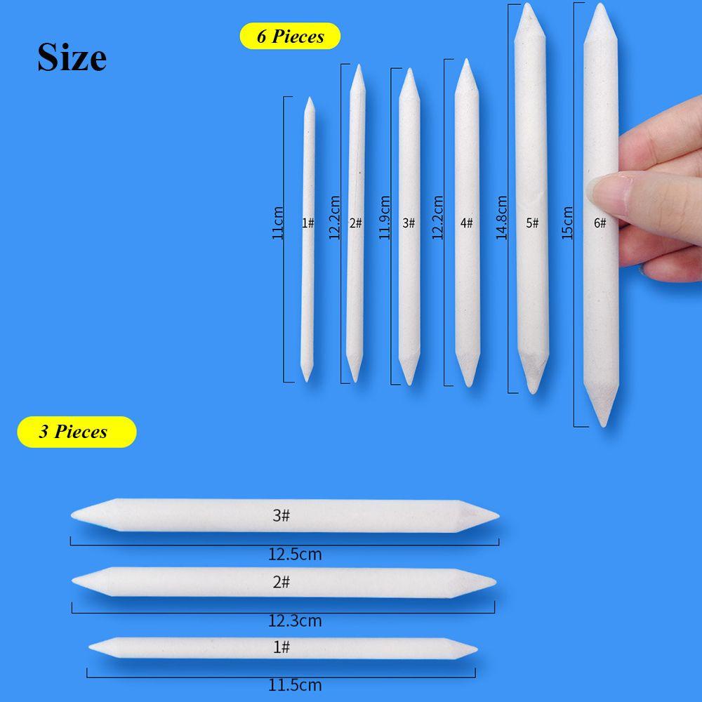 Nanas 3 /6 Pcs Tebas Buntung Stik Sobek Seni Pensil Kertas Kepala Ganda