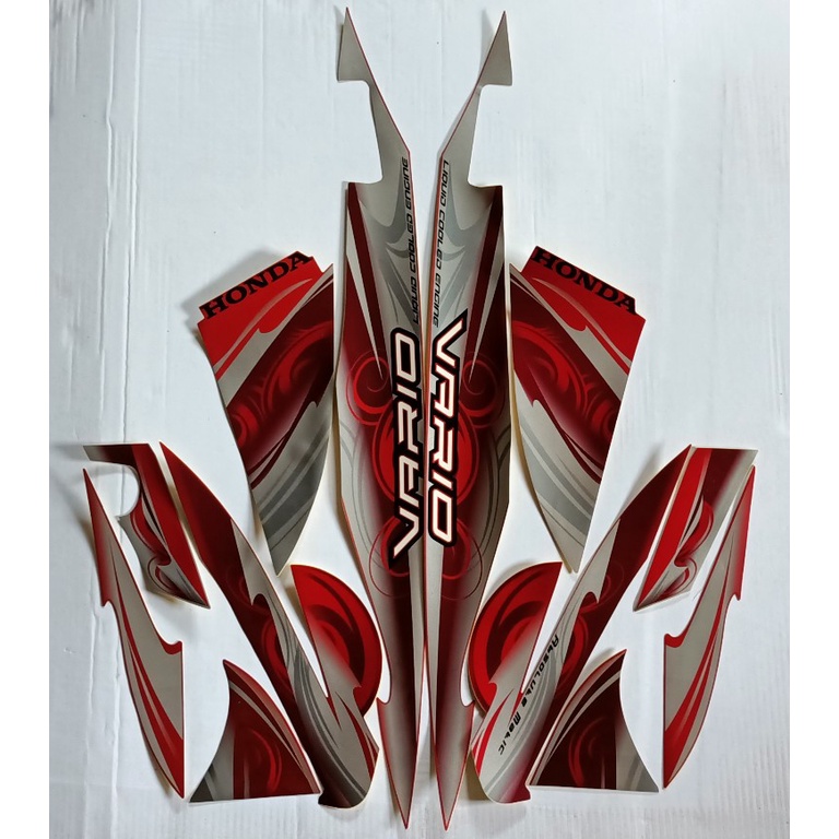 stiker motor honda vario 110 2010 merah