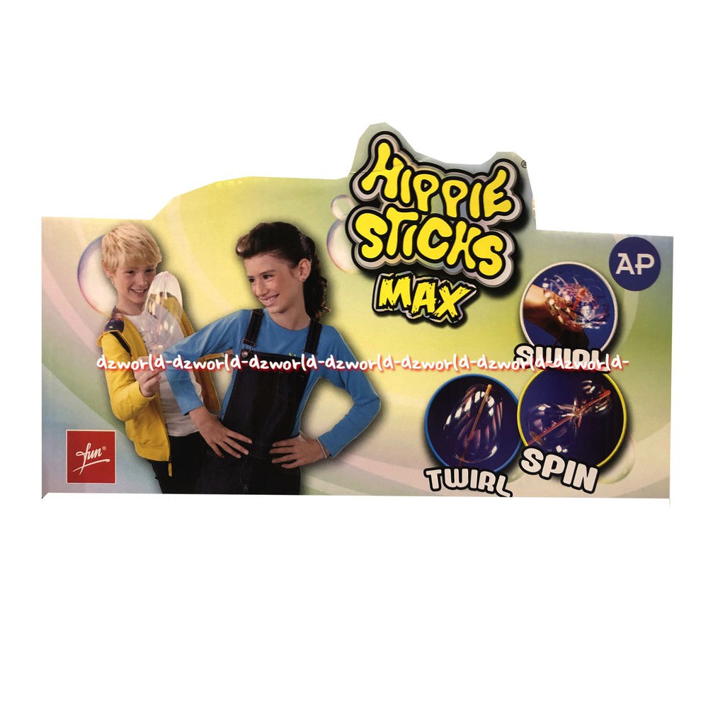 Hippy Sticks Max Amazing Swirly Twirly Stick Mainan Stik Magic Anak