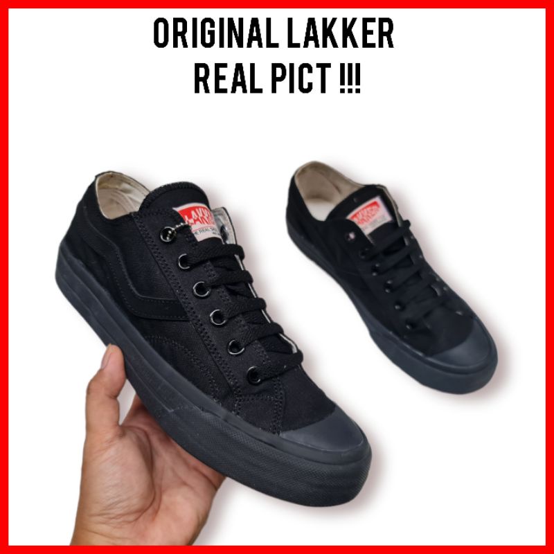 SEPATU SEKOLAH PRIA WANITA ORIGINAL SIZE 36-43 FULL HITAM / SEPATU KASUAL COWOK CEWEK LAKKER ORIGINAL UNISEX COUPLE / SEPATU KULIAH SD SMP SMA / SEPATU SNEAKERS ORIGINAL SKATEBOARD DISTRO KEKINIAN