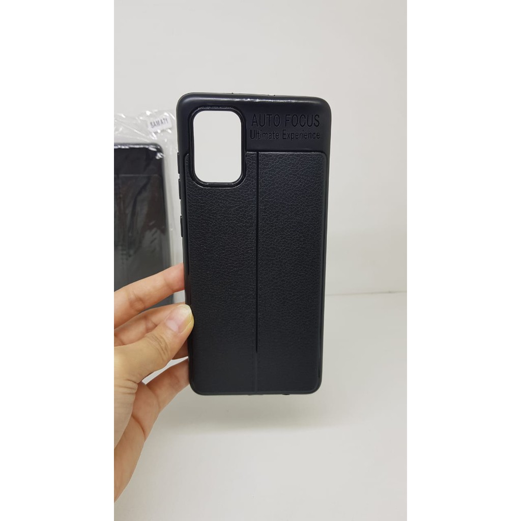 Auto Fokus Samsung A71 6.7 inchi Leather Soft Case A715F AUTOFOCUS Motif Kulit Jeruk