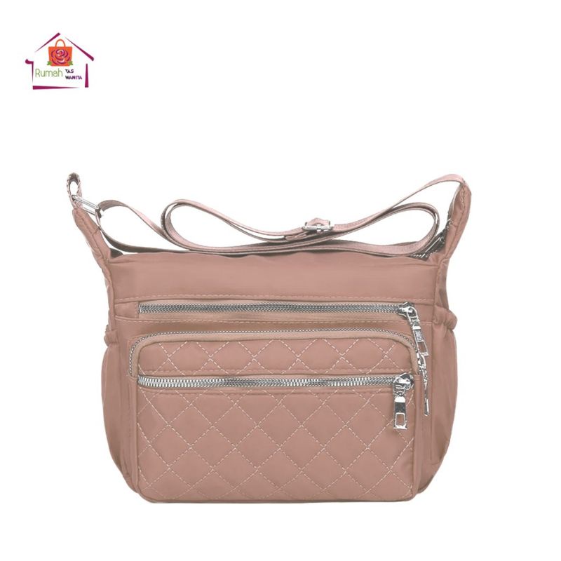 Tas selempang wanita 99018-22-8 bahan kanvas