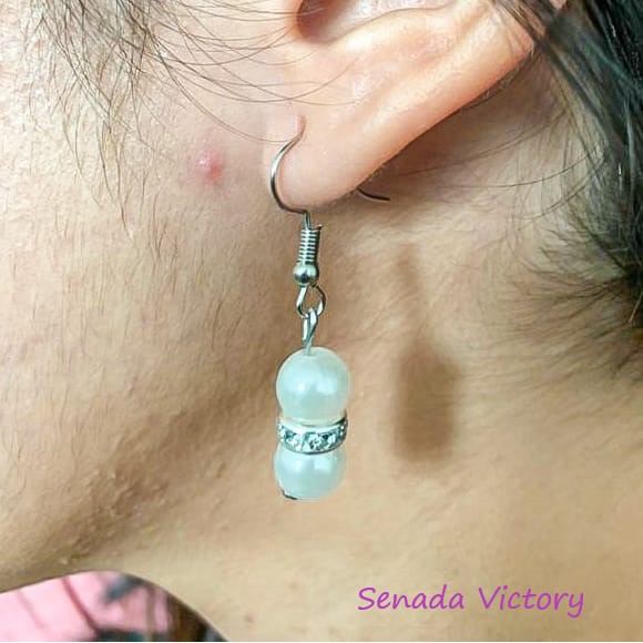 Senada Victory Anting Stylish Dua Mutirara Aksesoris Wanita SVA010