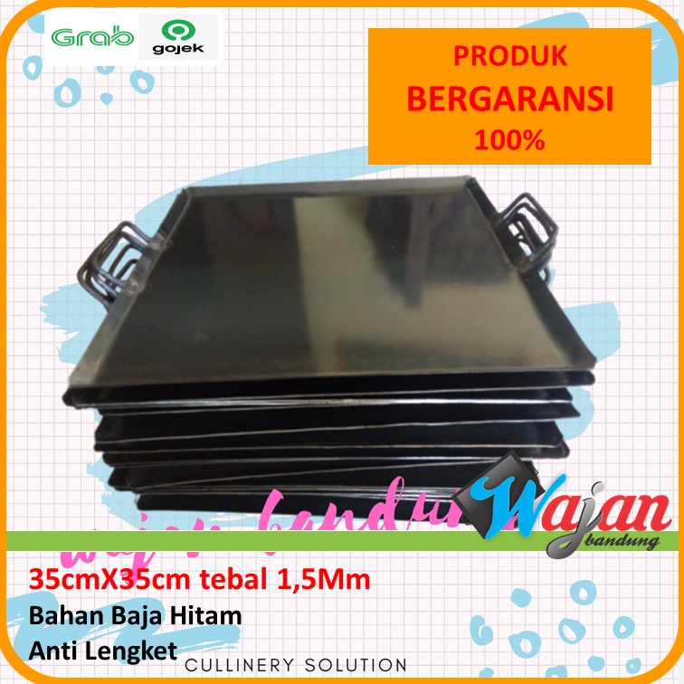 Alat pemanggang Wajan Roti Bakar dan sosis bakar Baja Bandung Surabaya Kediri Yogyakarta