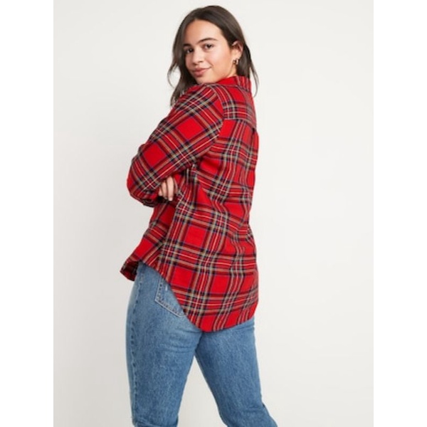 OLDN*VY CLASSIC FLANEL PLAID SHIRT