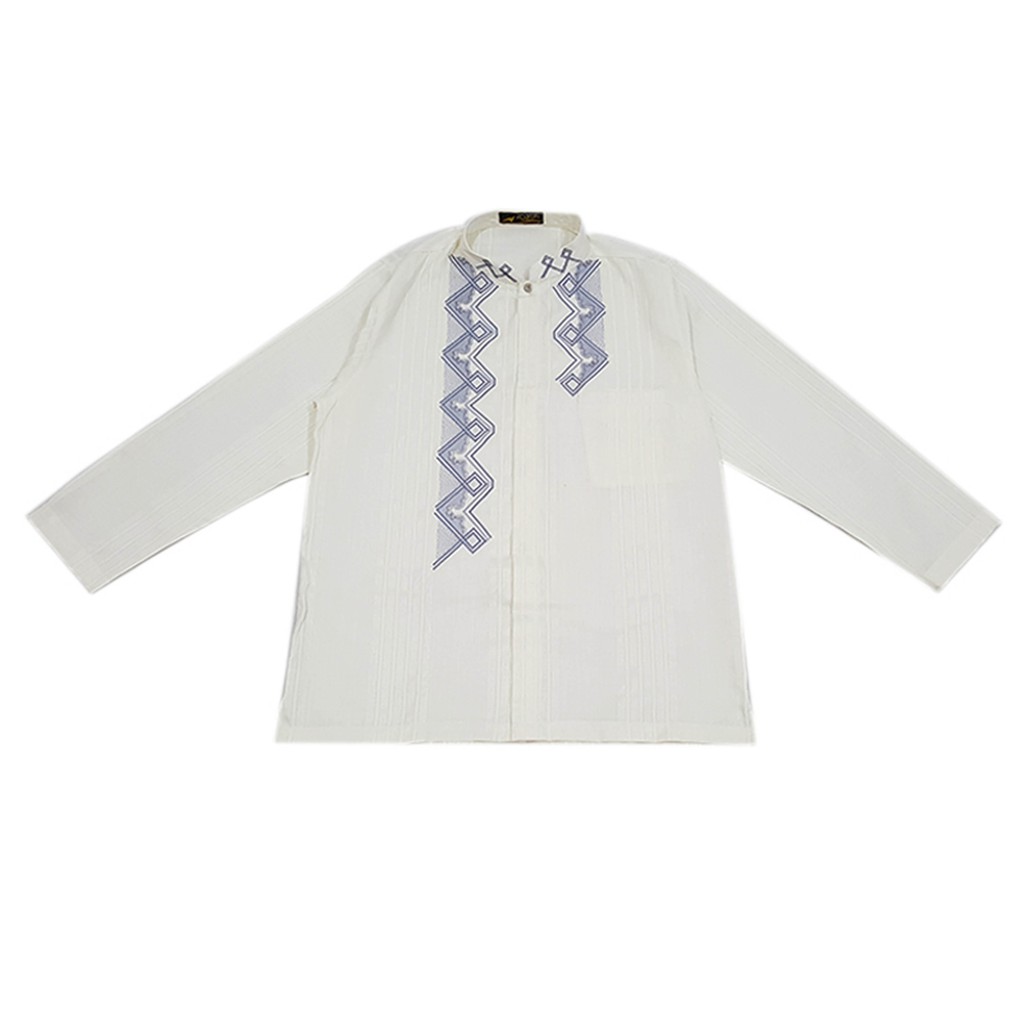 AL-AROFI Baju Koko Pria - Balkhash Moslem Shirt White