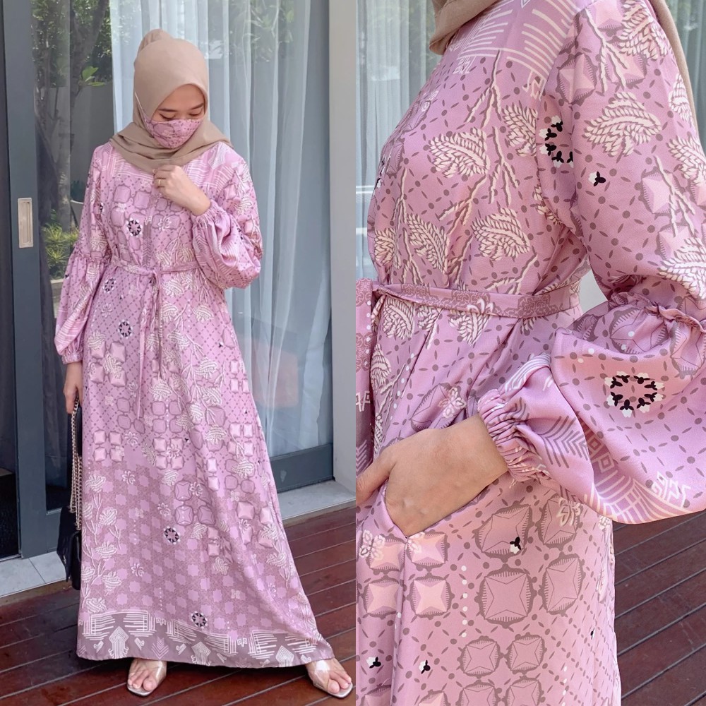 Baju Muslim Gamis Terbaru | Gamis Pesta Modern Murah Kekinian 2021 DANIA Dress