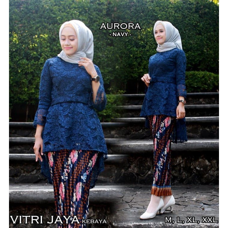 set kebaya brukat aurora berkualitas