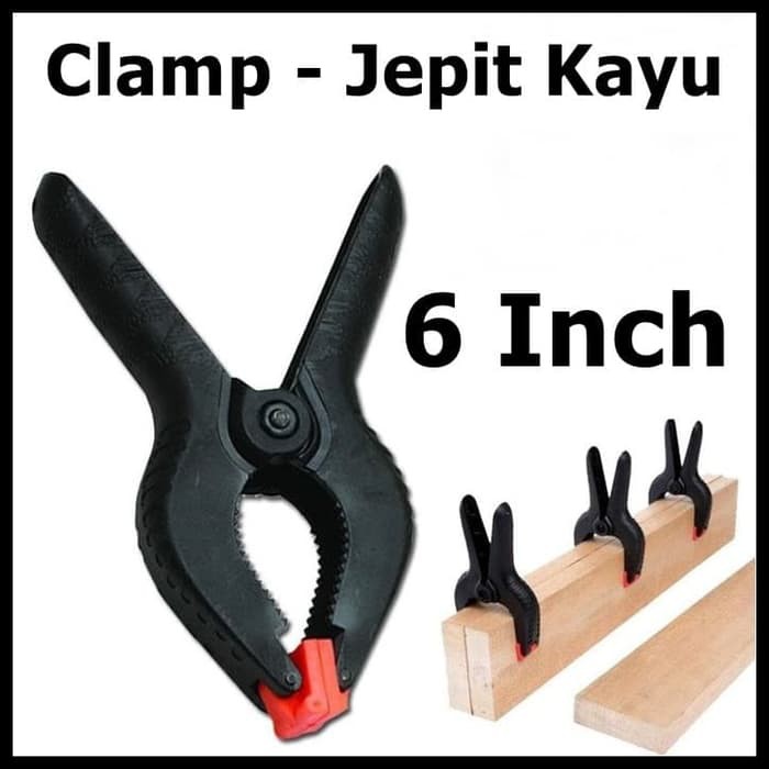 Klem Kayu 6 inch inci Serbaguna Clamp Besi Kaca Kertas Triplek Catok Capit