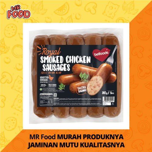 

Belfoods Royal Sosis Ayam Asap (5 pcs) Berat 360 gr