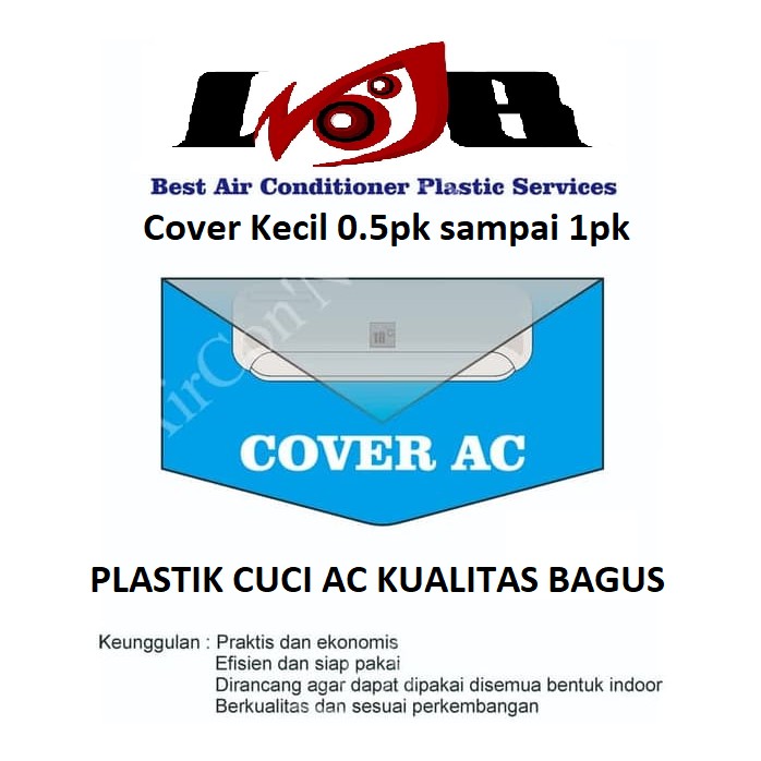 Plastik Cuci AC Cover Kecil Air Conditioner Bersih Dingin Sejuk