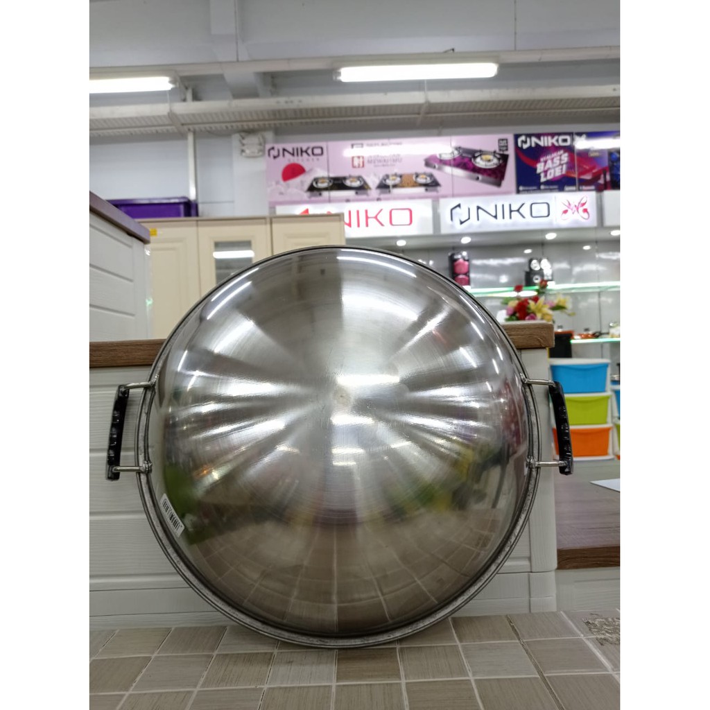 JL-2959 KUALI S/S 2 KUPING 38 CM - KUALI STAINLESS