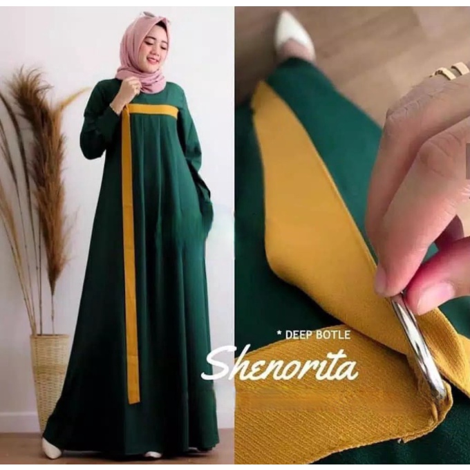 5L XXXL XXL XL L M S | SHENORITA MAXI DRESS BIG SIZE R_PROJECT-green